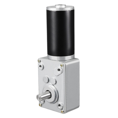 60 kg-cm DC 24 v 3 rpm Drip Proof Wormwiel Motor Omkeerbare Hoge Koppel Snelheid Verminderen Elektrische Turbine Versnellingsbak Motor 8mm As